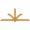 Ekena Millwork Redmond Rough Sawn Timber Gable Bracket, Western Red Cedar, 108"W x 45"H x 4"D x 6"F, 10/12 Pitch GBW108X45X0406RED00RWR - alternate 1